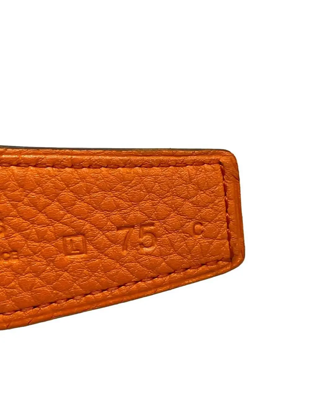 Hermes Orange Dark Brown Gold Taurillon #298144H80B